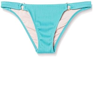 Super Cheeky Turquoise Bikini Bottom W/Metallic D-rings NWT